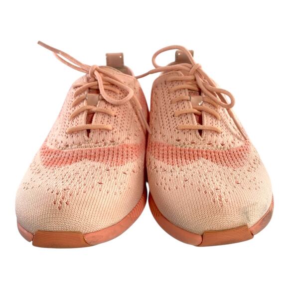 Cole Haan Women 2.ZERØGRAND Stitchlite™ Wingtip Oxford Peach Pink Size 7B Shoes - Picture 2 of 10